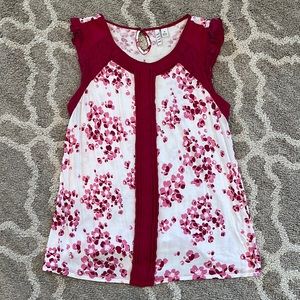 Pink-White Elle Top Size M